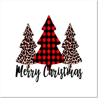 Merry Christmas Trees Dye Sublimation Posters and Art